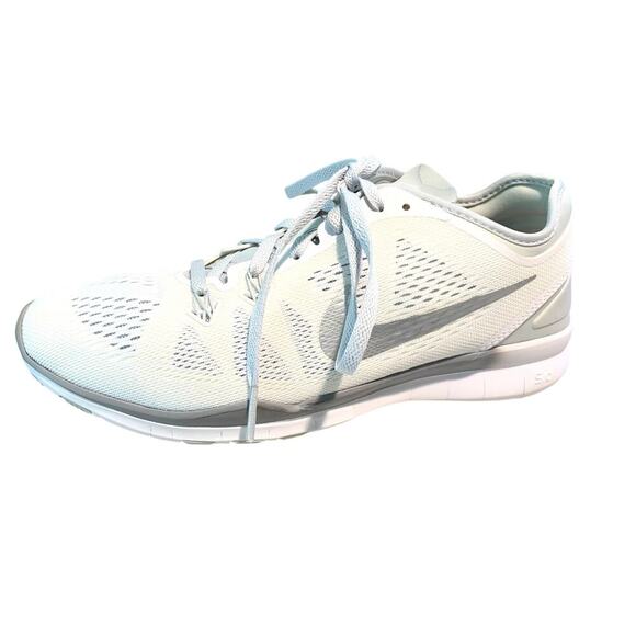 Like New Nike Free White TR Fit 5 Athletic Training Shoes Sneakers Size 8 - Picture 2 of 13